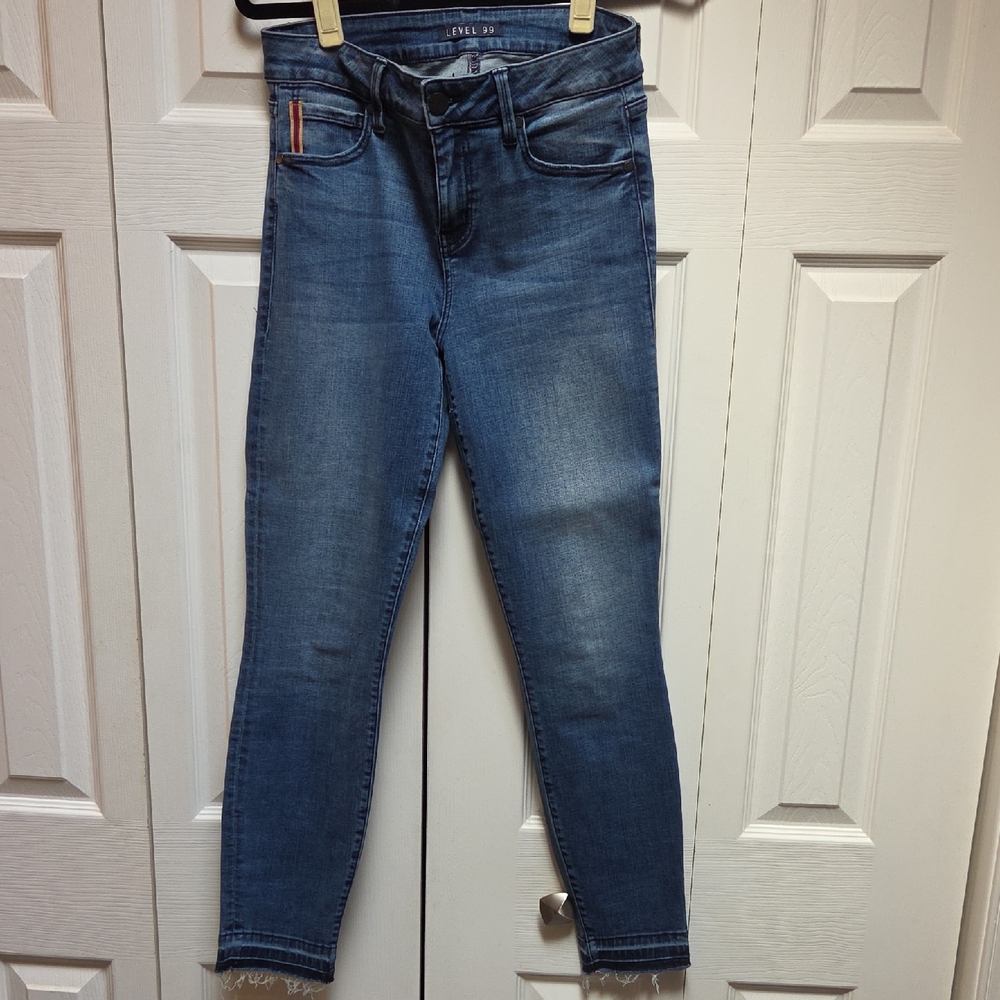Level 99 Medium Wash Skinny Jeans SZ 29